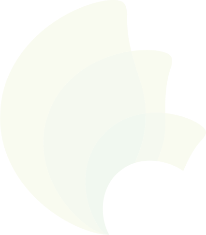 Cream-colored abstract shape with curved edges on light background, Ivy Institute branding element.